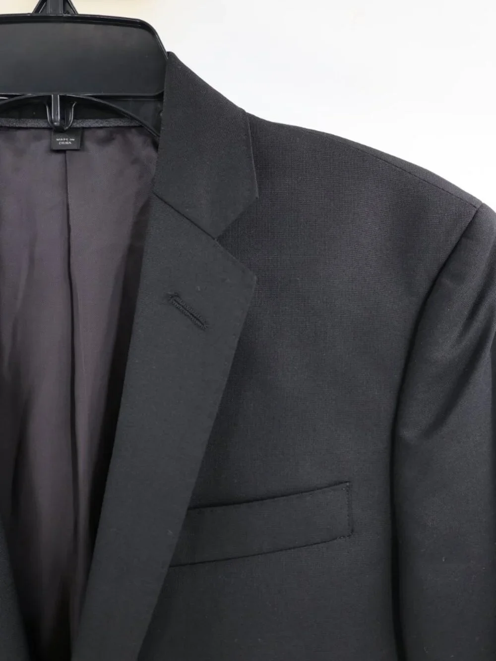 J Crew Sport Coat Men 34S Ludlow Loro Piana Super 120s Wool Blazer Black classic